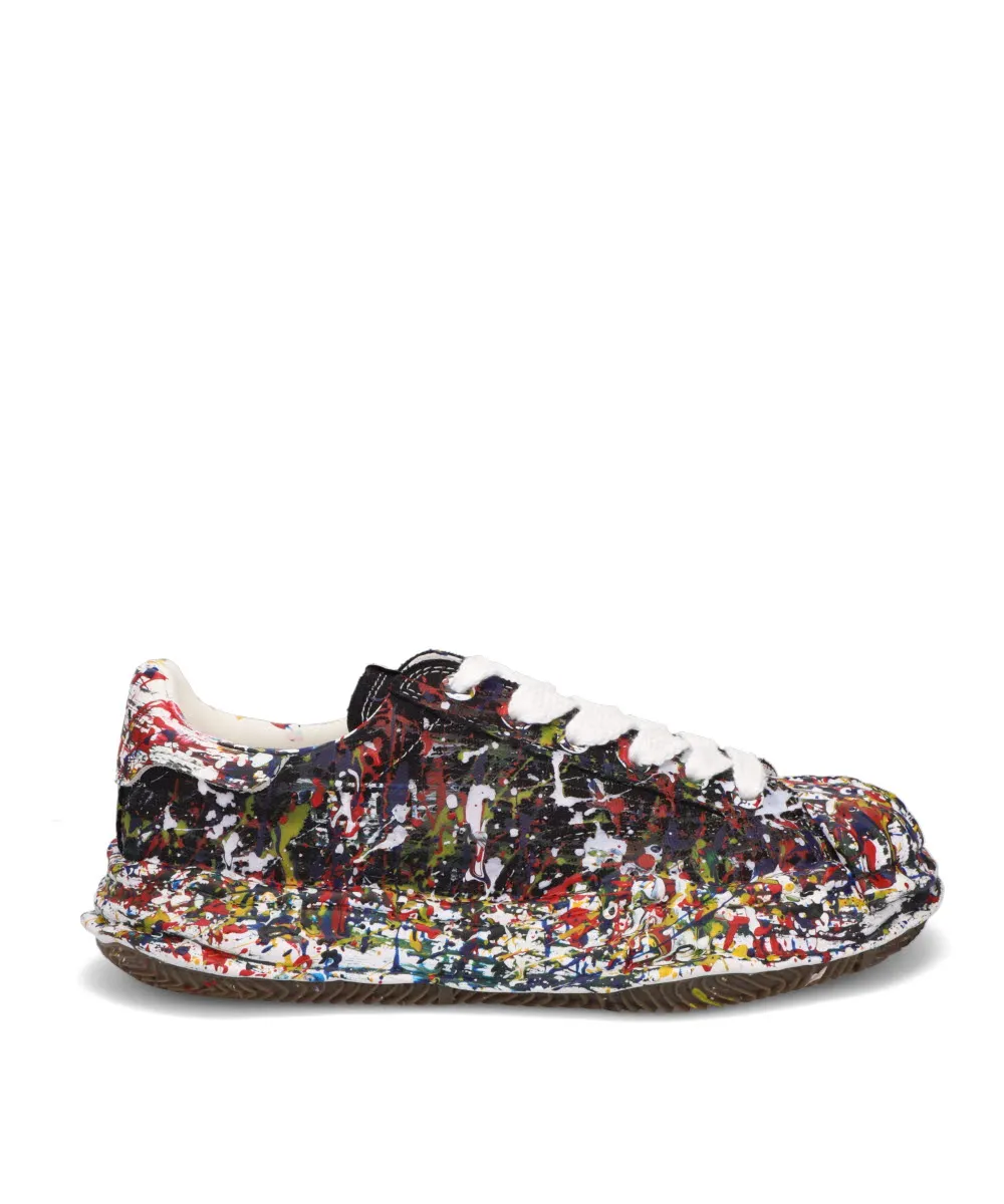 BLAKEY/ORIGINAL SOLE SPUTTERING CANVAS LOW-TOP SNEAKER